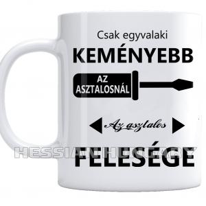 Asztalos feleség - kerámia bögre
