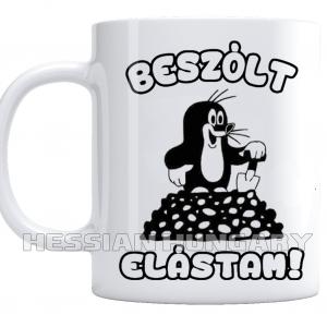 Beszólt elástam - kerámia bögre