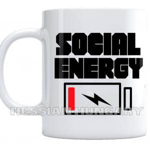 Social energy kerámia bögre
