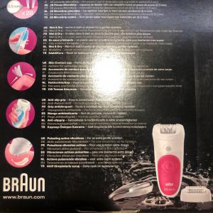 Braun Silk-épil5 5-531 - Wet & Dry vezeték nélküli epilátor 3 extrával, világító csipesszel