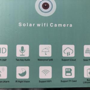Solár wifi kamera akkus mozgásérzékelős napelemes