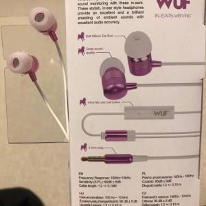 wuf IN-EARS with mic fülhallgató