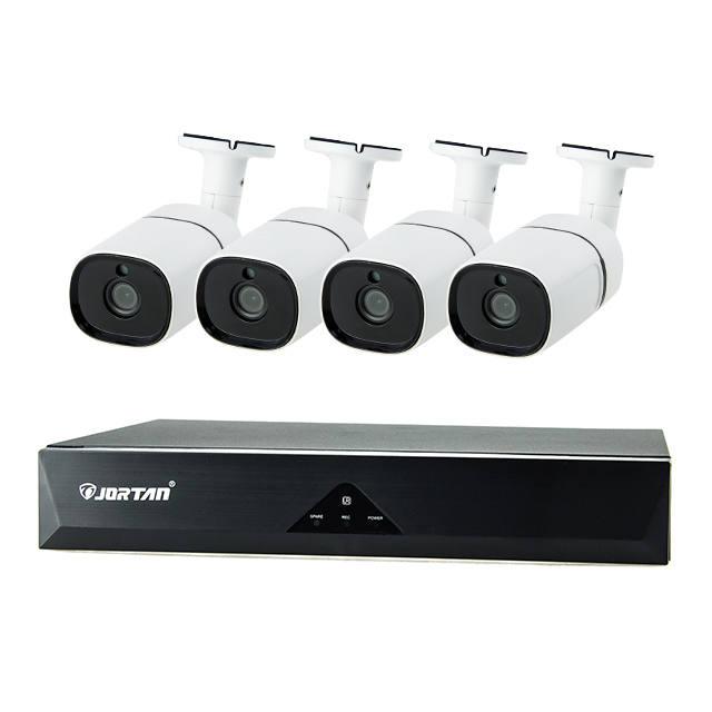 jortan 5MPx4db kamrával IP POE kameraszett kultéri+nvr (8kam)