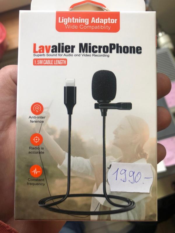 Lavalier MicroPhone Iphone lightning csatival mikrofon telefonhoz