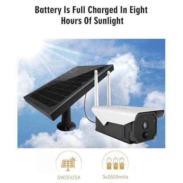 Solar wifi kamera, napelemes kultéri akkus mozgásérzékelős