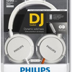 Philips SHL3105WT DJ quad jack dugo mic a kábelen
