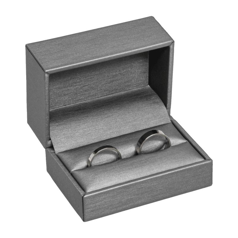 12db Brillant karikagyűrűs díszdoboz, Szürke színben