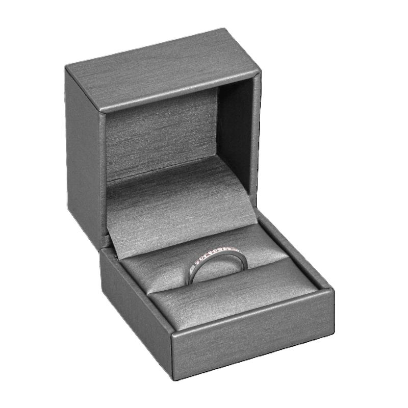 Brillant gyűrűs díszdoboz, szürke színben