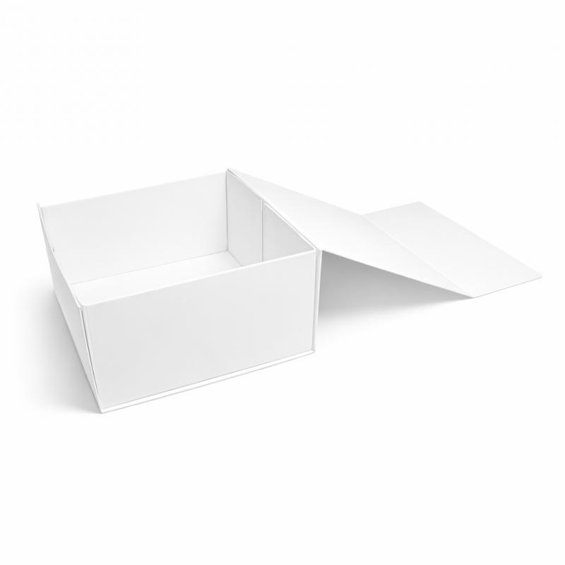 Mágneszáras univerzális díszdoboz, 230 x 230 x 110 mm-es, fehér