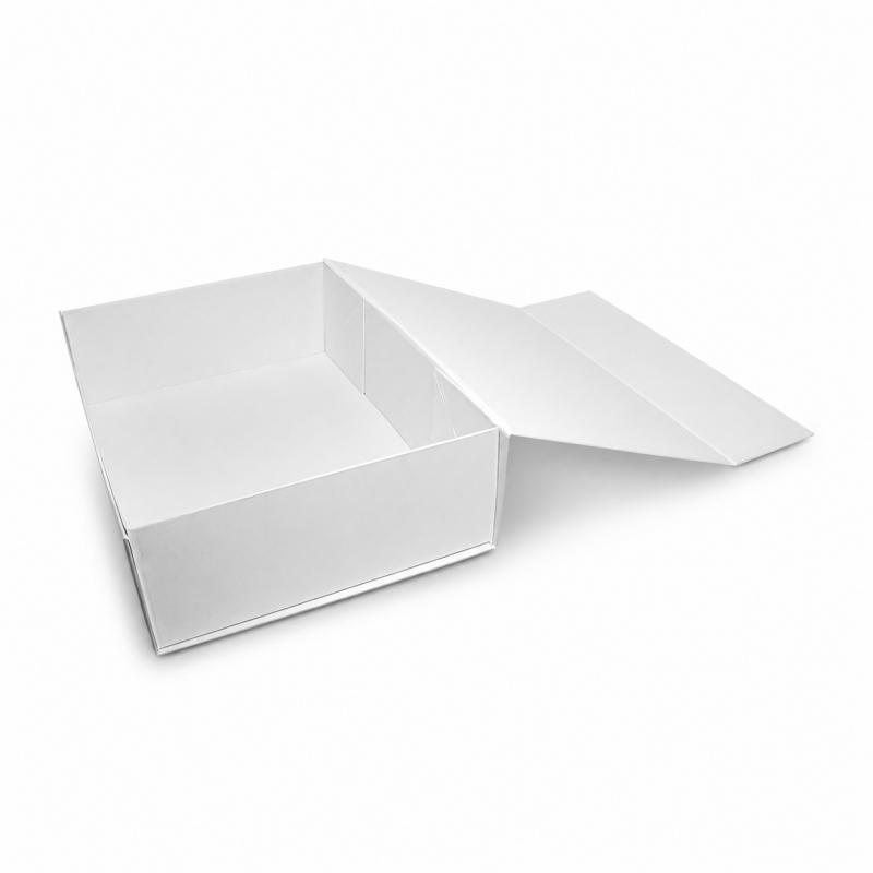 Nagyméretű prémium mágneses díszdoboz, fehér – 345 x 250 x 100 mm