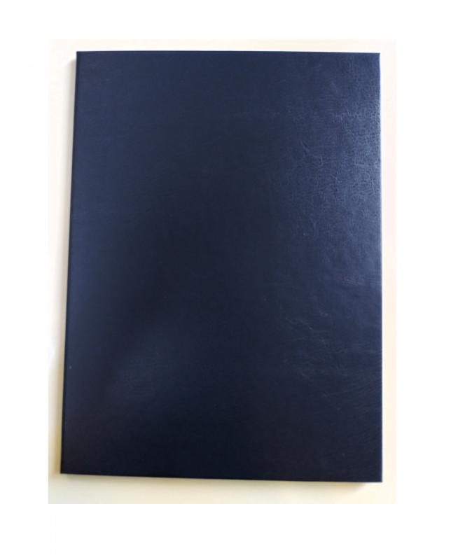 Oklevéltartó mappa - A4 kék, műbőr