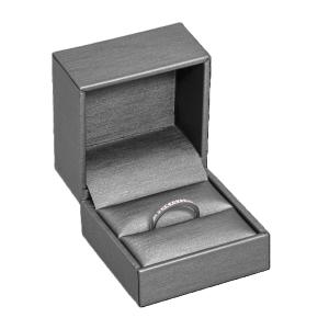 Brillant gyűrűs díszdoboz, szürke színben