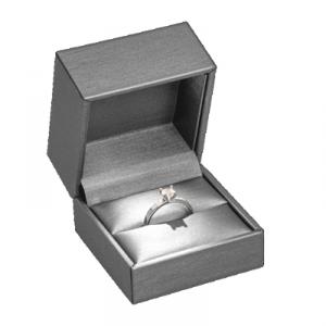 Brillant LED gyűrűs díszdoboz, szürke