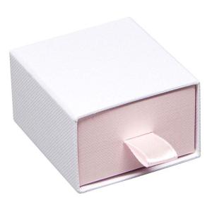 Case gyűrűs díszdoboz fehér-rózsaszín