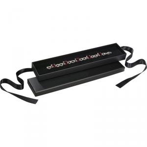 Loop masnis hosszú karkötő díszdoboz, fekete