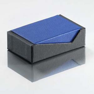 Vario - Karikagyűrűs doboz, kék-fekete