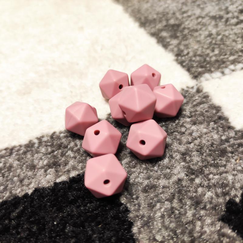 14mm-es icosahedron, blush