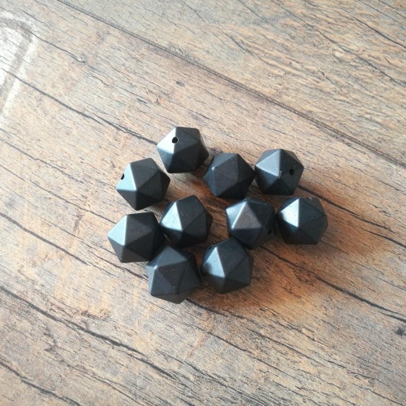 14mm-es icosahedron, fekete