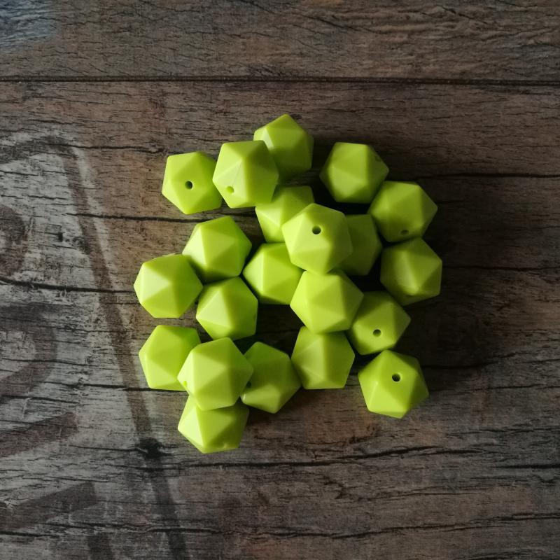 14mm-es icosahedron, lime