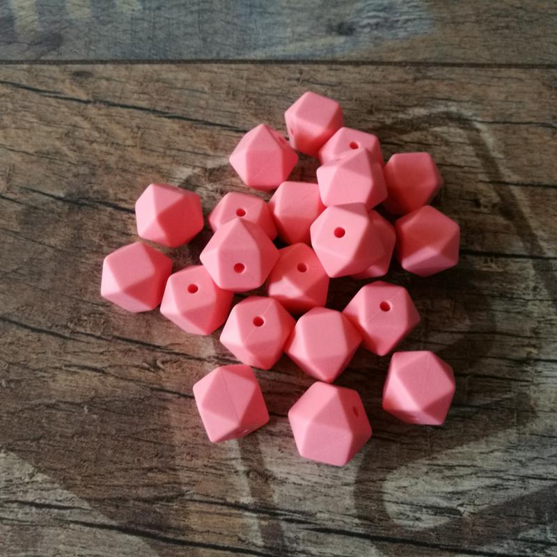 16mm-es icosahedron, salmon rose