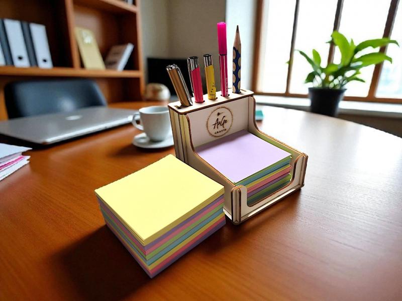 Asztali jegyzettömb és tolltartó