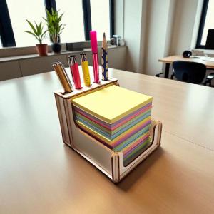 Asztali jegyzettömb és tolltartó