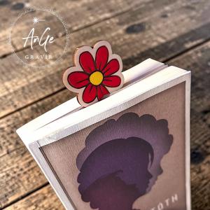 Fa könyvjelző, festett