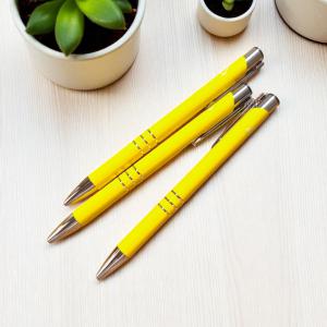 Fém golyóstoll, citromsárga