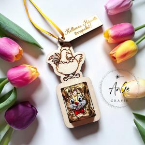 Húsvéti meglepetés nyuszi formájú csokival