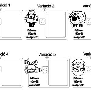 Húsvéti meglepetés, pénz átadó (bankjegy nélkül)