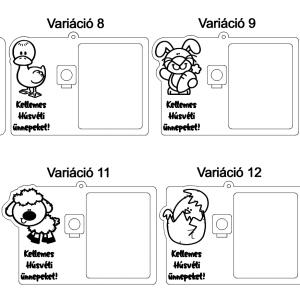 Húsvéti meglepetés, pénz átadó (bankjegy nélkül)