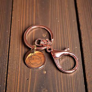 Kerek, fém biléta / kulcstartó, 20mm