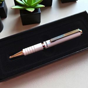 Teleszkópos zebra toll, fehér