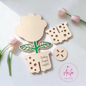 Virágba zárt kéznyom