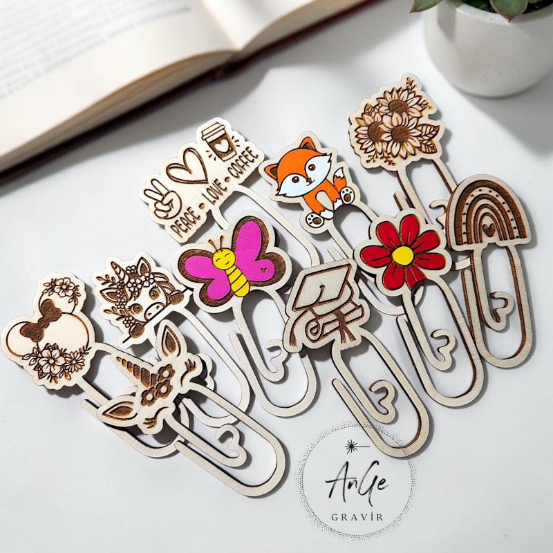 Fa könyvjelző, natúr