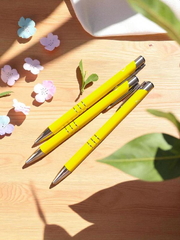 Fém golyóstoll, citromsárga
