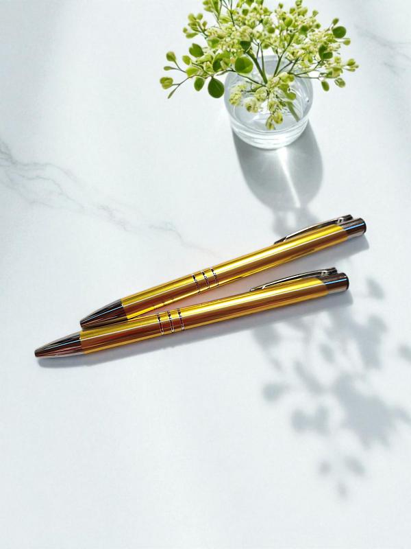 Fém golyóstoll, metál sárga