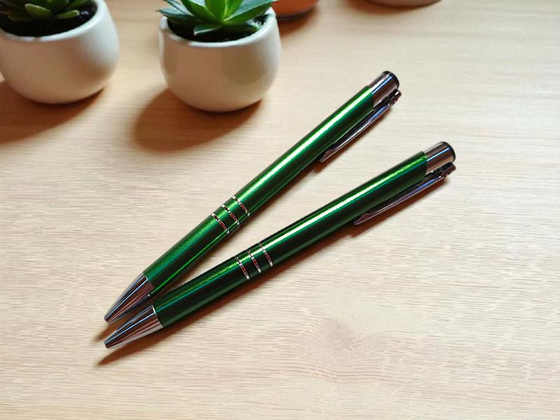 Fém golyóstoll, metál sötét zöld