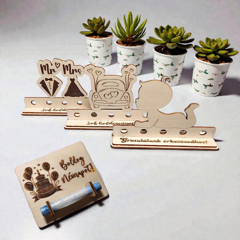 Pénz átadó, öt bankjegyes