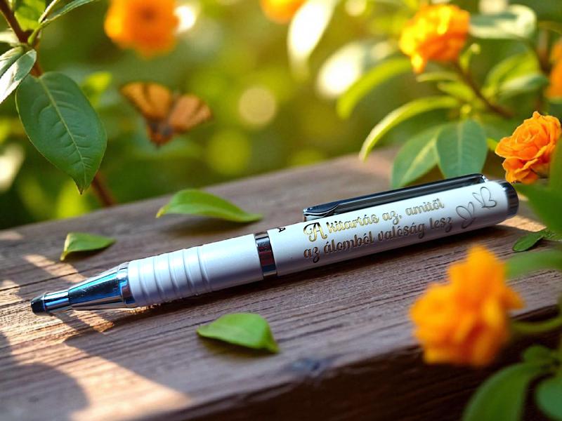 Teleszkópos zebra toll, fehér