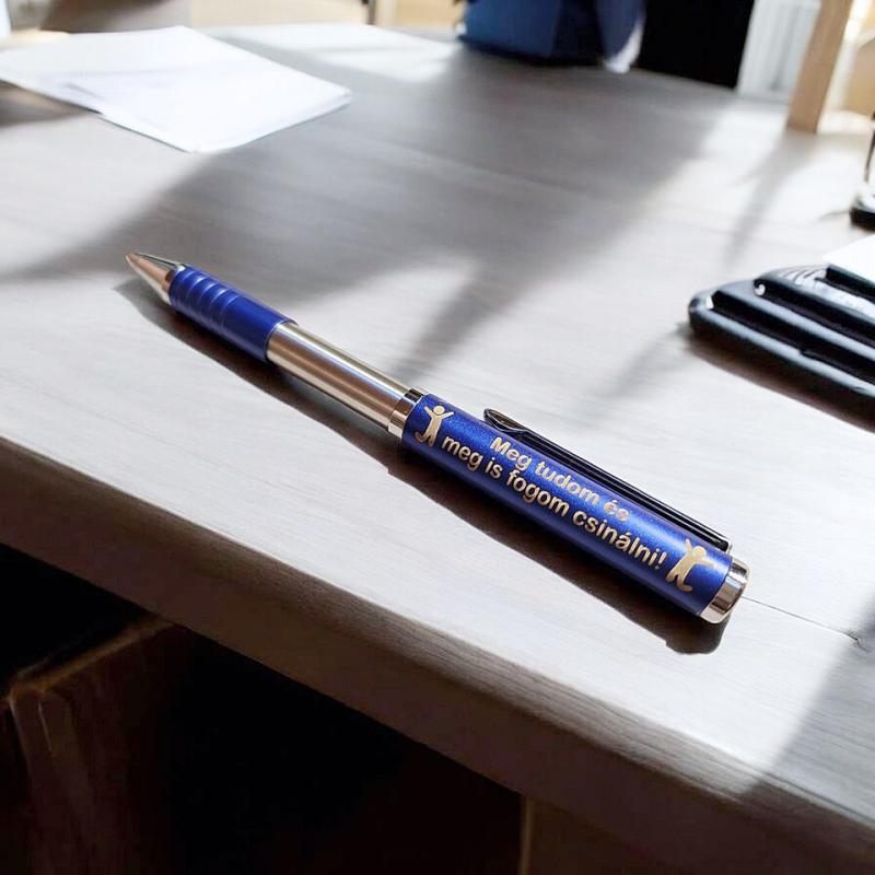 Teleszkópos zebra toll, sötétkék