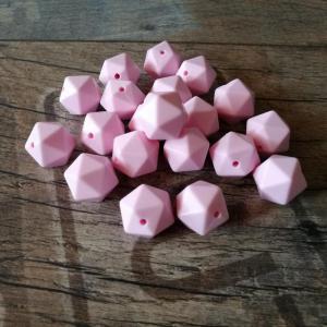 14mm-es icosahedron, babypink