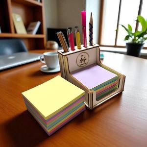 Asztali jegyzettömb és tolltartó