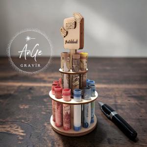 Emeletes pénztartó torta (bankjegyek nélkül)