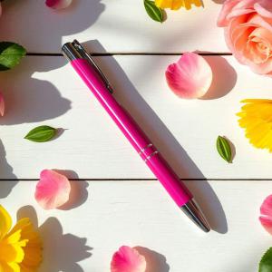 Fém golyóstoll, magenta