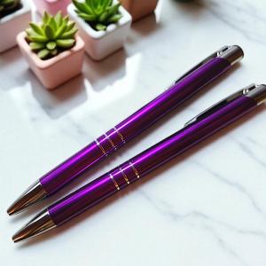 Fém golyóstoll, metál lila