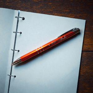 Fém golyóstoll, metál narancs