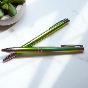 Fém golyóstoll, metál világos zöld