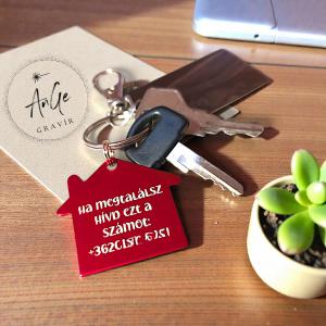 Házikó kulcstartó