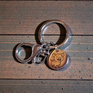 Kerek, fém biléta / kulcstartó, 20mm